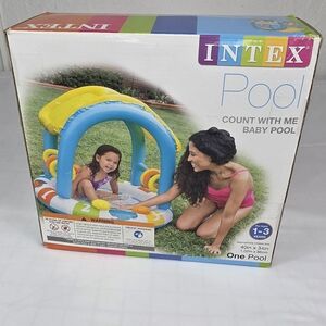 Colorful Baby Pool - Blue and Yellow. INTEX